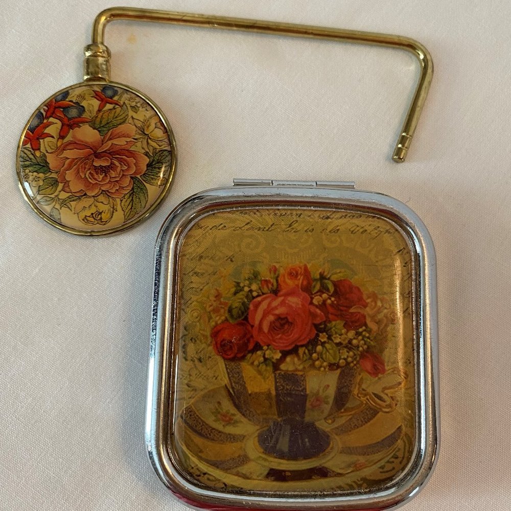 Vintage Purse Hanger and Mirror